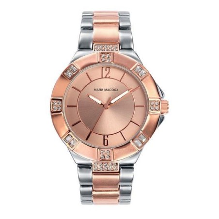 MM6001-95 - Reloj Mark Maddox de Mujer.  Esfera redonda de color salmon 