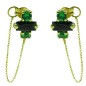 RR-00887 - PENDIENTES CRUZ DE 10X7MM + CAENA DE 2 CM