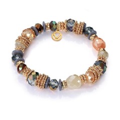 7008P09017 - Pulsera Viceroy Fashion dorada con cristal y piedras para mujer