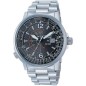 BJ7010-59E - Reloj CITIZEN coleccion PILOT 24 H. Eco Drive. Acero. Doble huso horario.