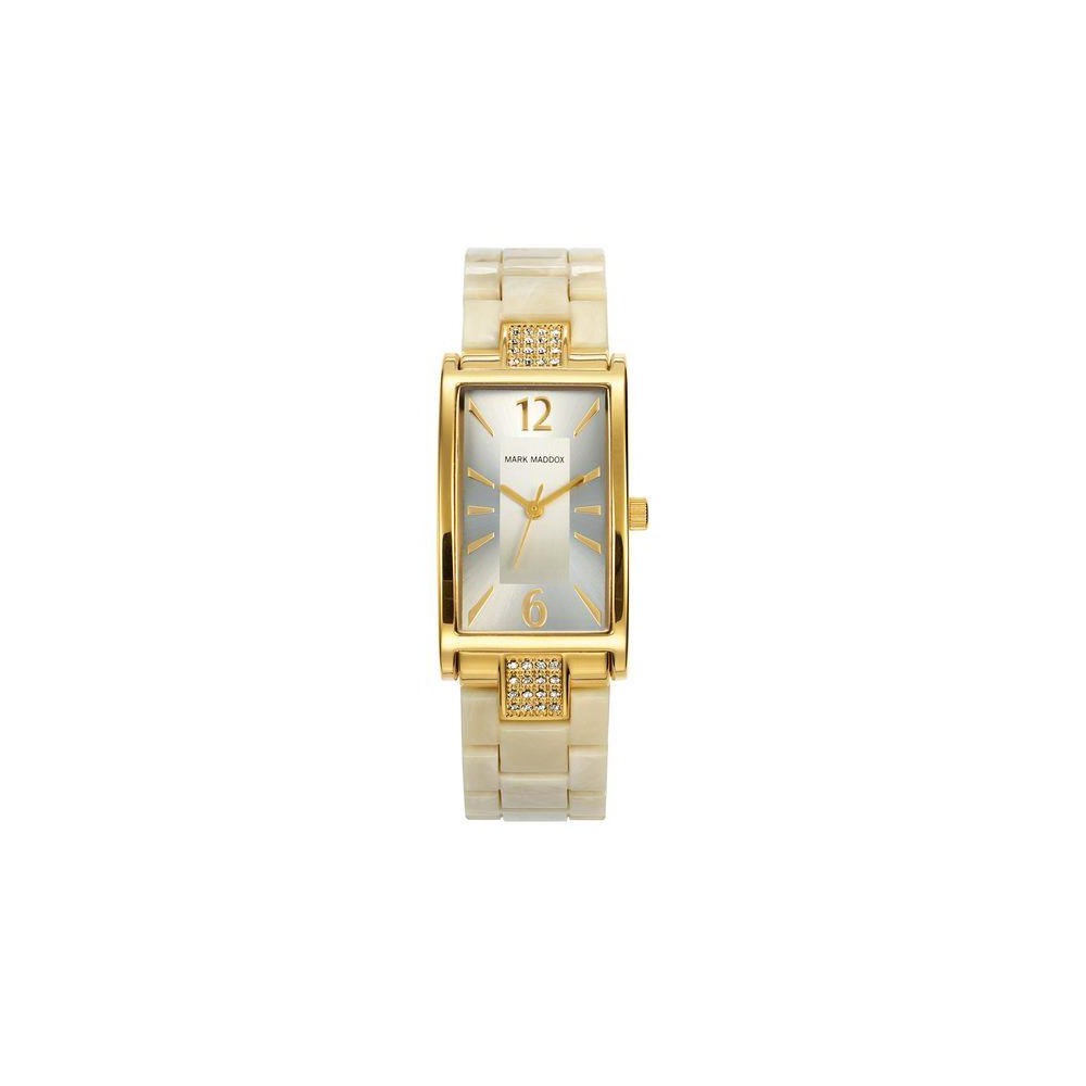 MF0001-95 - Reloj Mark Maddox de Mujer.  Esfera Rectangular de color dorado