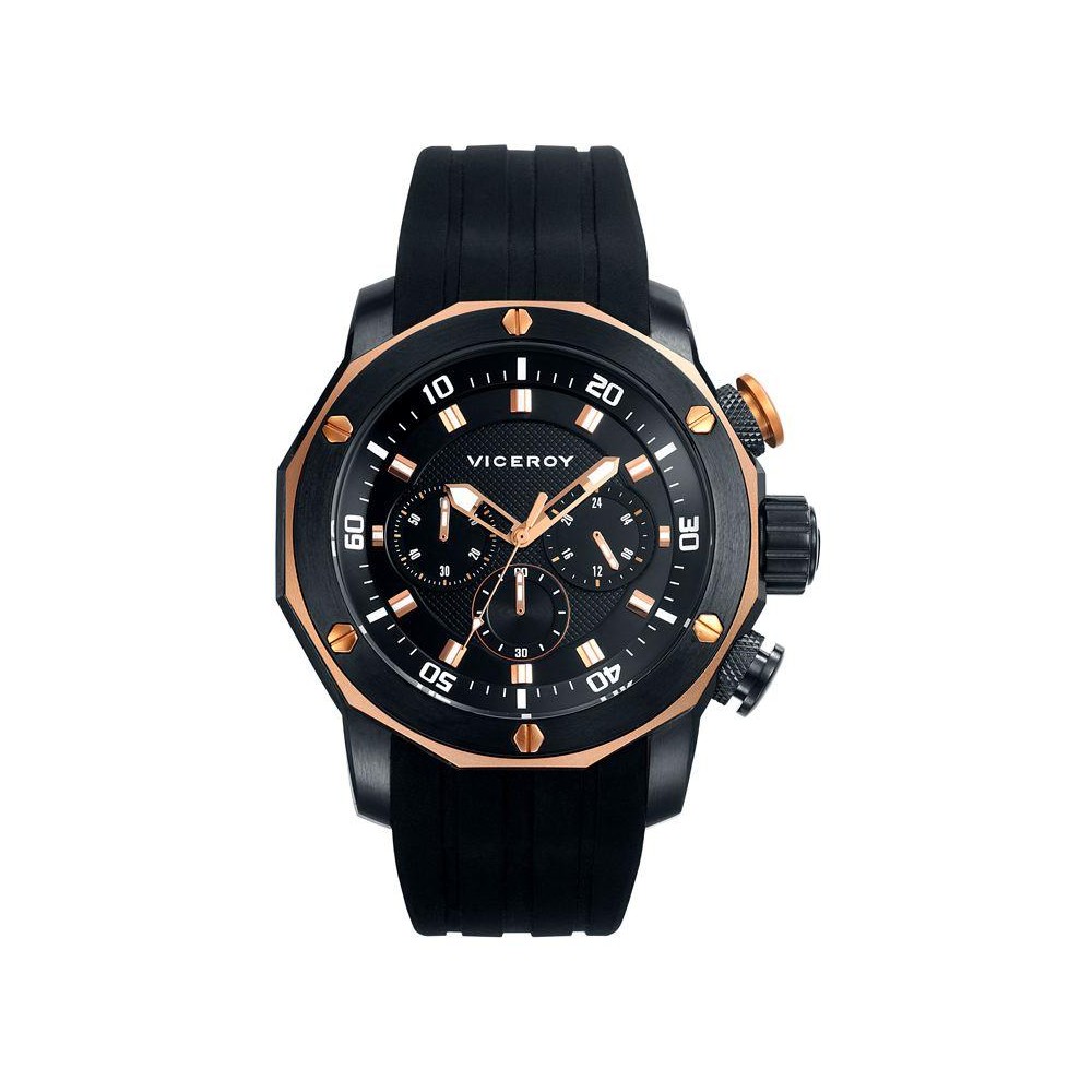 47739-97 - Reloj Viceroy de Hombre. Esfera redonda de color negro 