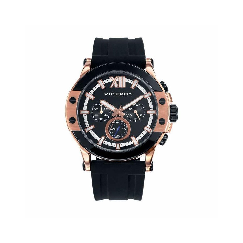 40385-93 - Reloj Viceroy de Hombre. Esfera redonda de color negro 