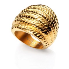 6196A01412 - Anillo de acero e ip dorado de Viceroy Fashion para mujer. Talla 13