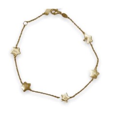 LUV01433 - Pulsera oro 18k con estrellas