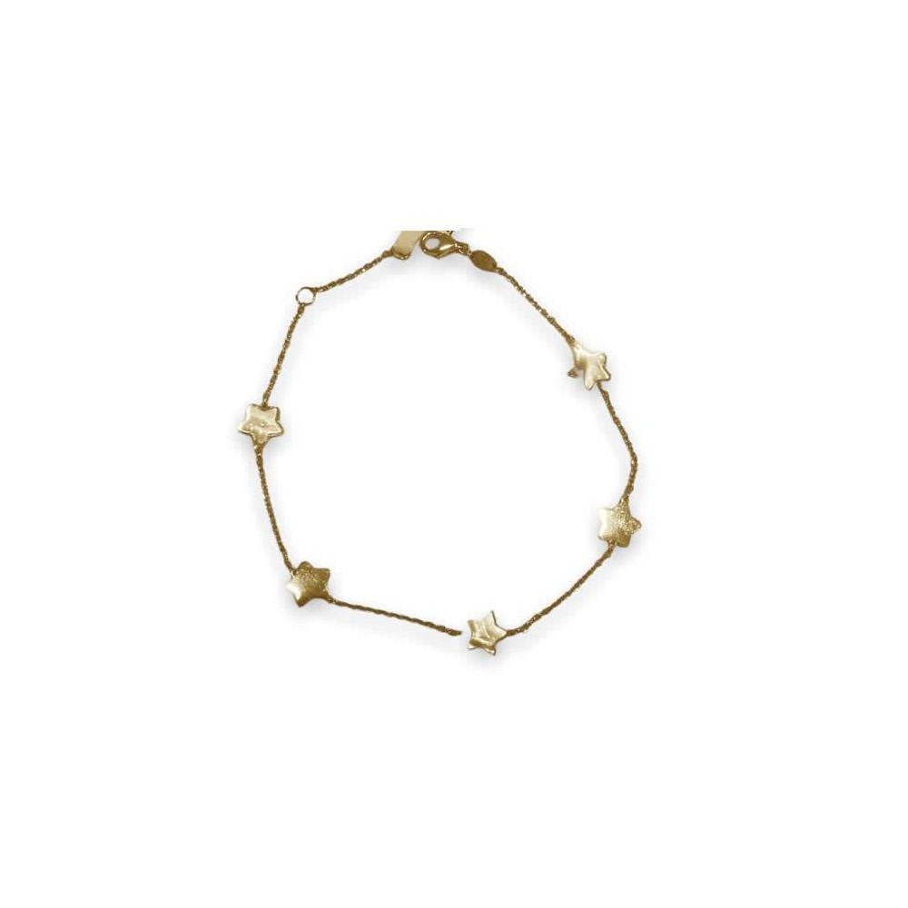 LUV01433 - Pulsera oro 18k con estrellas