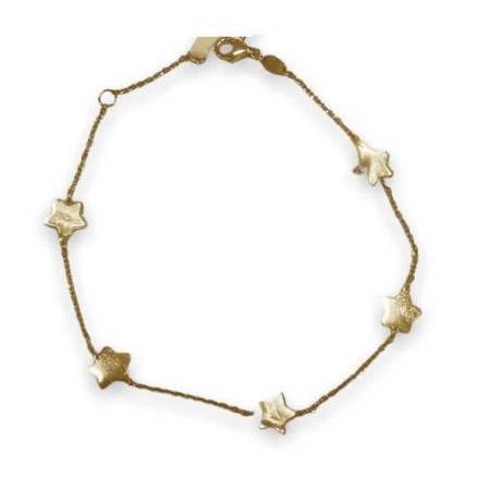 LUV01433 - Pulsera oro 18k con estrellas