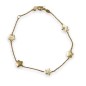 LUV01433 - Pulsera oro 18k con estrellas