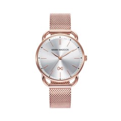 MM7117-07 - Reloj Mark Maddox de Mujer brazalete de malla milanesa ip rosa de acero  