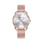 MM7117-07 - Reloj Mark Maddox de Mujer brazalete de malla milanesa ip rosa de acero  