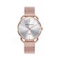 MM7117-07 - Reloj Mark Maddox de Mujer brazalete de malla milanesa ip rosa de acero  