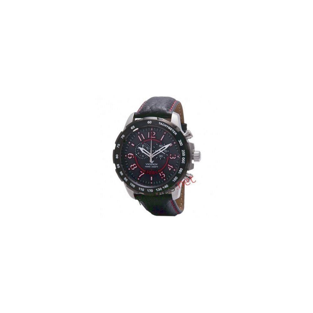 432133-75 - Reloj Viceroy de Hombre. Esfera Redonda de color Negro. Caja de acero e ip negro