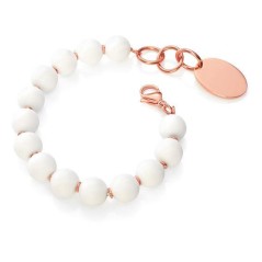 6237P09000 - Pulsera Viceroy Fashion de acero e ip rosa con silicona para mujer. Largo adapta