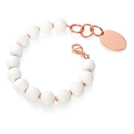 6237P09000 - Pulsera Viceroy Fashion de acero e ip rosa con silicona para mujer. Largo adapta