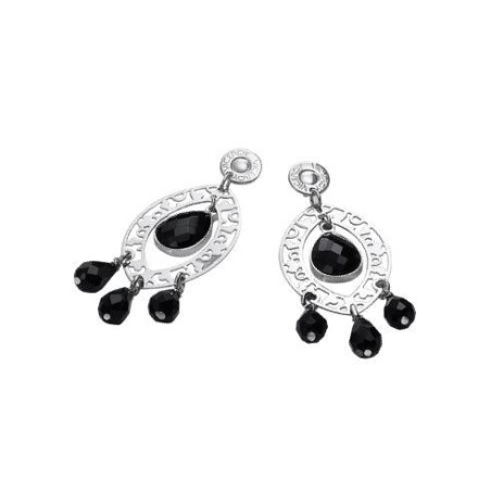 1034E000-55 - Pendientes Viceroy Jewel. Colección PIAZZA DI SPAGNA. Negro. Plata de ley