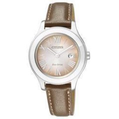 FE1040-48W - Reloj CITIZEN FASHION. Eco Drive. Caja de acero. Correa de piel