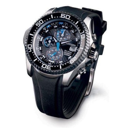 BJ2111-08E - Reloj CITIZEN PROMASTER Crono Aqualand Eco Drive. Indicacion en esfera de carga