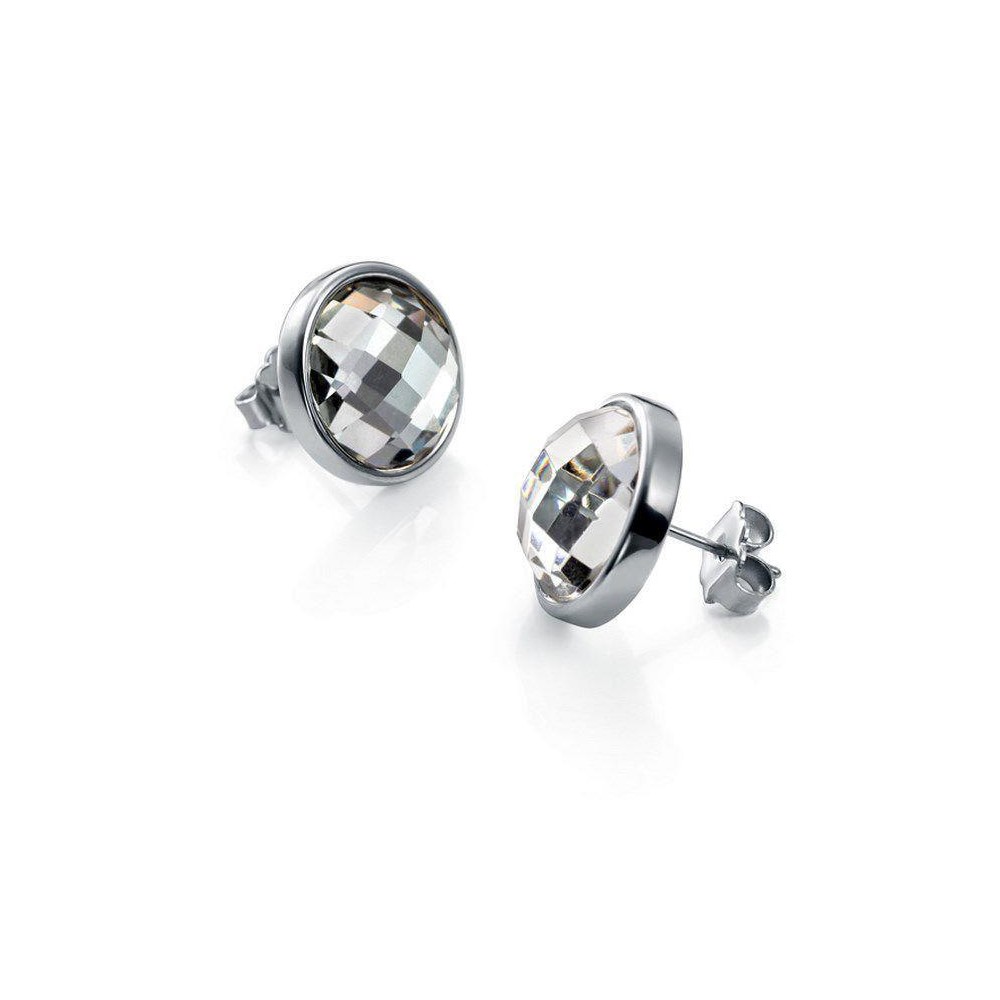 6233E01000 - Pendientes de Viceroy Fashion en acero y cristal para mujer. Diámetro del pendie