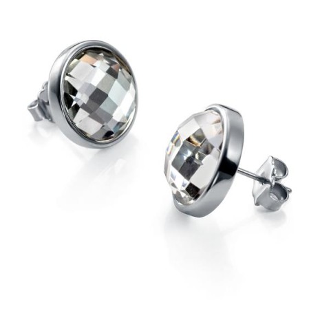 6233E01000 - Pendientes de Viceroy Fashion en acero y cristal para mujer. Diámetro del pendie