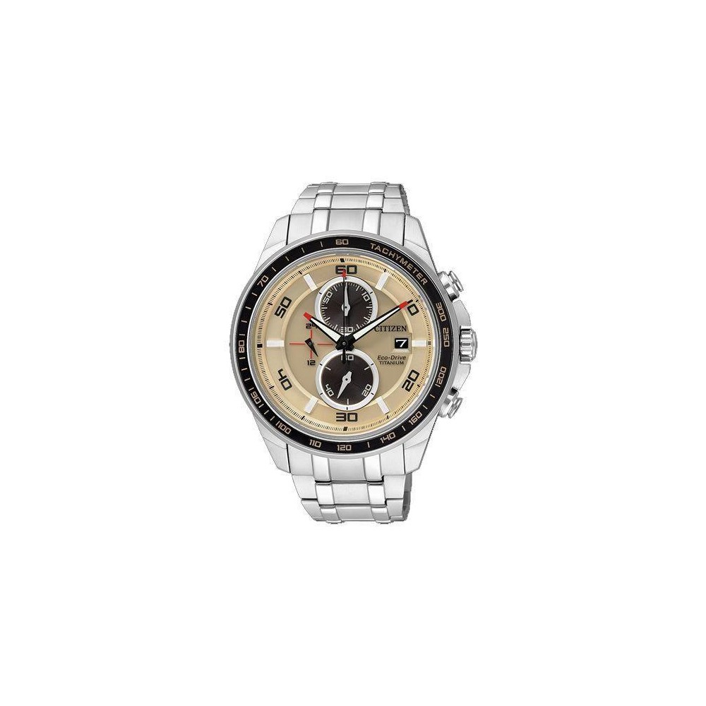 CA0348-53W - Reloj Citizen Super Titanium TI+IP Crono Eco Drive 034. Cristal Zafiro. WR 10 ba