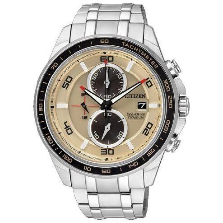 CA0348-53W - Reloj Citizen Super Titanium TI+IP Crono Eco Drive 034. Cristal Zafiro. WR 10 ba