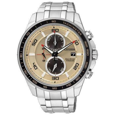 CA0348-53W - Reloj Citizen Super Titanium TI+IP Crono Eco Drive 034. Cristal Zafiro. WR 10 ba