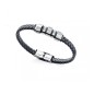 6304P09019 - Pulsera Viceroy Fashion de acero y piel para hombre