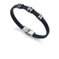 6333P09013 - Pulsera de acero de Viceroy Fashion en ip negro y silicona para hombre.