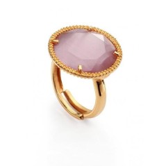 1170A012-47 - Anillo Viceroy Jewels en plata chapada oro y gema.