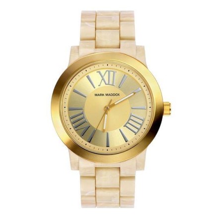 MP6001-23 - Reloj Mark Maddox de Mujer.  Esfera redonda de color dorado 