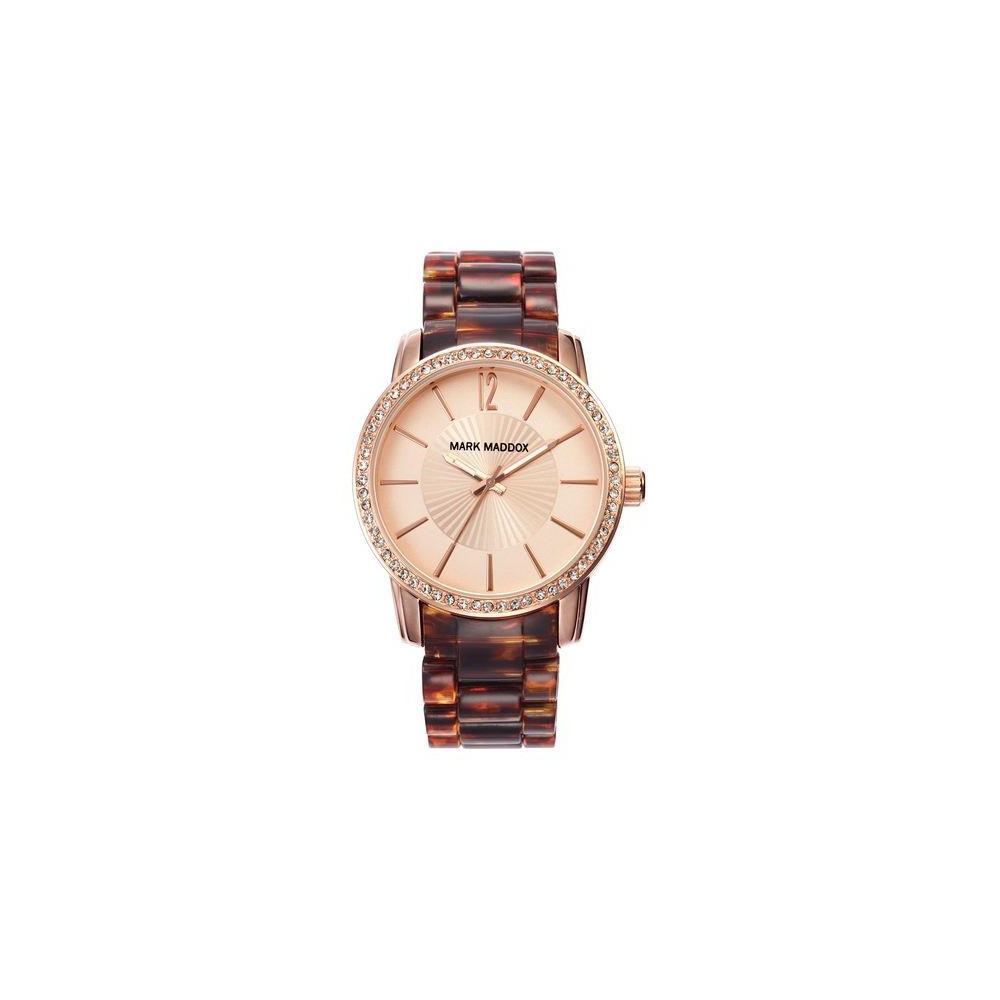 MP3004-99. - Reloj Mark Maddox de Mujer. Esfera redonda de color salmon 