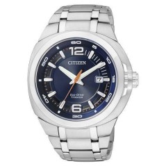 BM0980-51L - Reloj Citizen Super Titanium TI+IP  Caballero Eco Drive 098. Esfera azul. WR 10 b