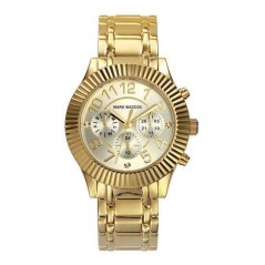 MM0006-95 - Reloj Mark Maddox de Mujer. Esfera redonda de color dorado 