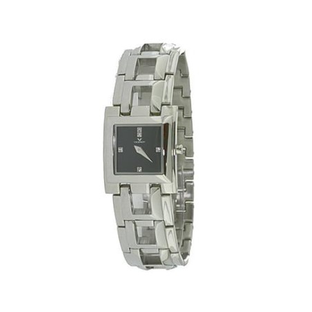 46532-55 - Reloj VICEROY acero mujer con armis. Esfera negra.