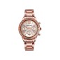 MM7001-93 - Reloj Mark Maddox de Mujer. Brazalete de metal e ip rosa. Esfera redonda de color blanco.  