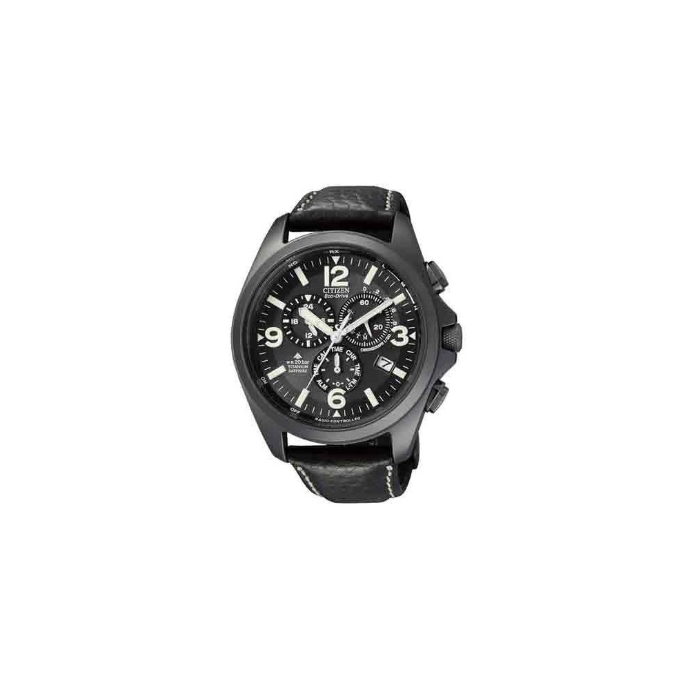 AS4035-04E - Reloj CITIZEN Crono Field Radiocontrolado titanio. AS4035-04E