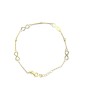 VI-01332 - Pulsera de oro 18k con infinitos y cierre de mosquetón