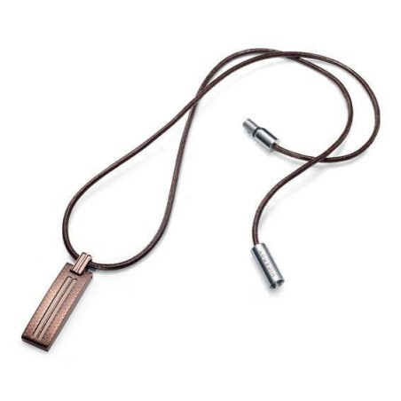 2236C01011 - Colgante de Viceroy Fashion en acero e ip marron con cordon de piel para hombre.