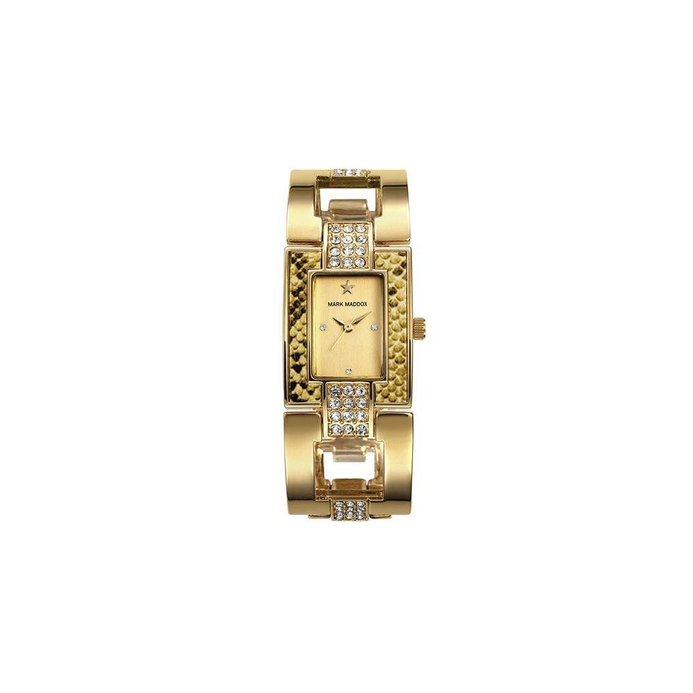 MF3005-27 - Reloj Mark Maddox de Mujer. Esfera Rectangular de color dorado