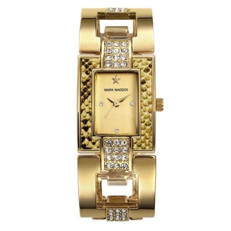 MF3005-27 - Reloj Mark Maddox de Mujer. Esfera Rectangular de color dorado