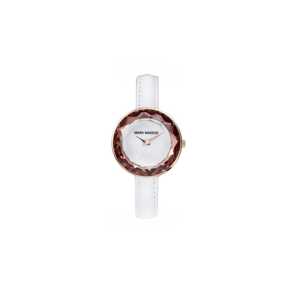 MC3005-97 - Reloj Mark Maddox de Mujer. Esfera redonda de color blanco 