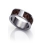 6163A02211 - Anillo de Viceroy Fashion en acero y piel sintética para hombre. Talla 22