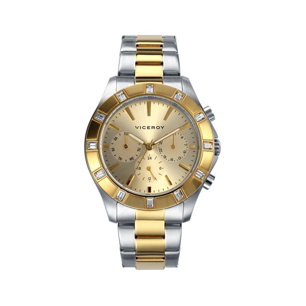 46832-27 - Reloj Viceroy de Mujer. Esfera redonda de color dorado 