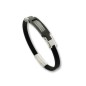 6063P09010 - Pulsera Viceroy Fashion hombre de caucho en acero bicolor con ip negro