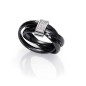 6154A01400 - Anillo Viceroy Fashion de acero y cerámica para mujer. Talla 14