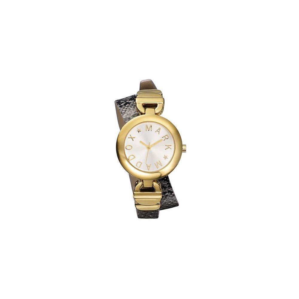 MC0001-97 - Reloj Mark Maddox de Mujer.  Esfera redonda de color dorado 