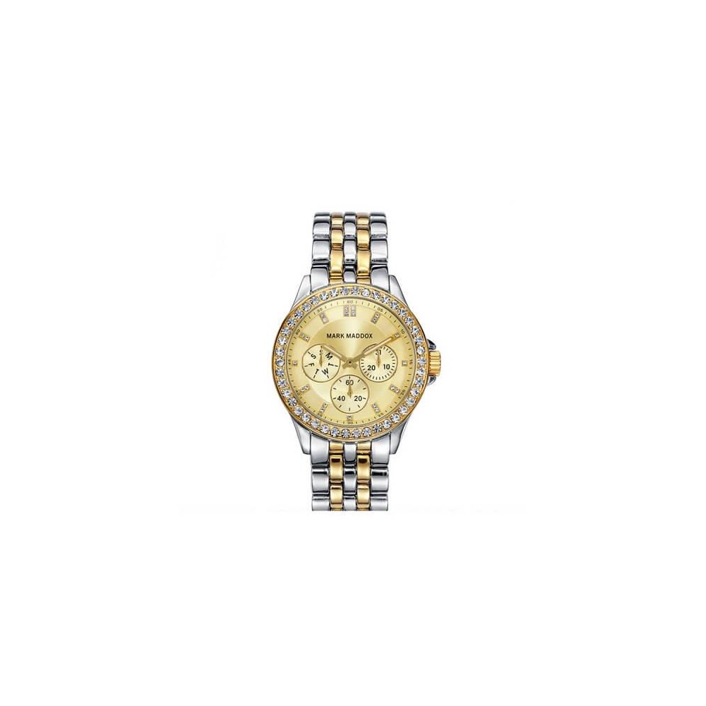 MM3026-27 - Reloj Mark Maddox de Mujer brazalete de metal y metal dorado