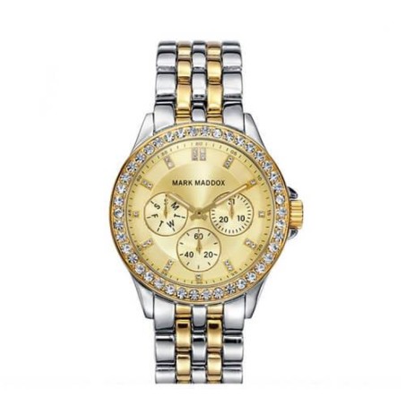 MM3026-27 - Reloj Mark Maddox de Mujer brazalete de metal y metal dorado