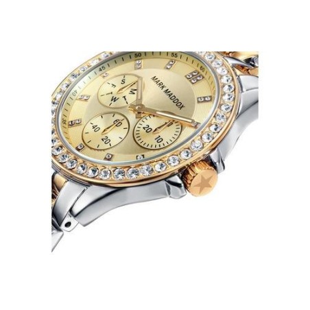 MM3026-27 - Reloj Mark Maddox de Mujer brazalete de metal y metal dorado