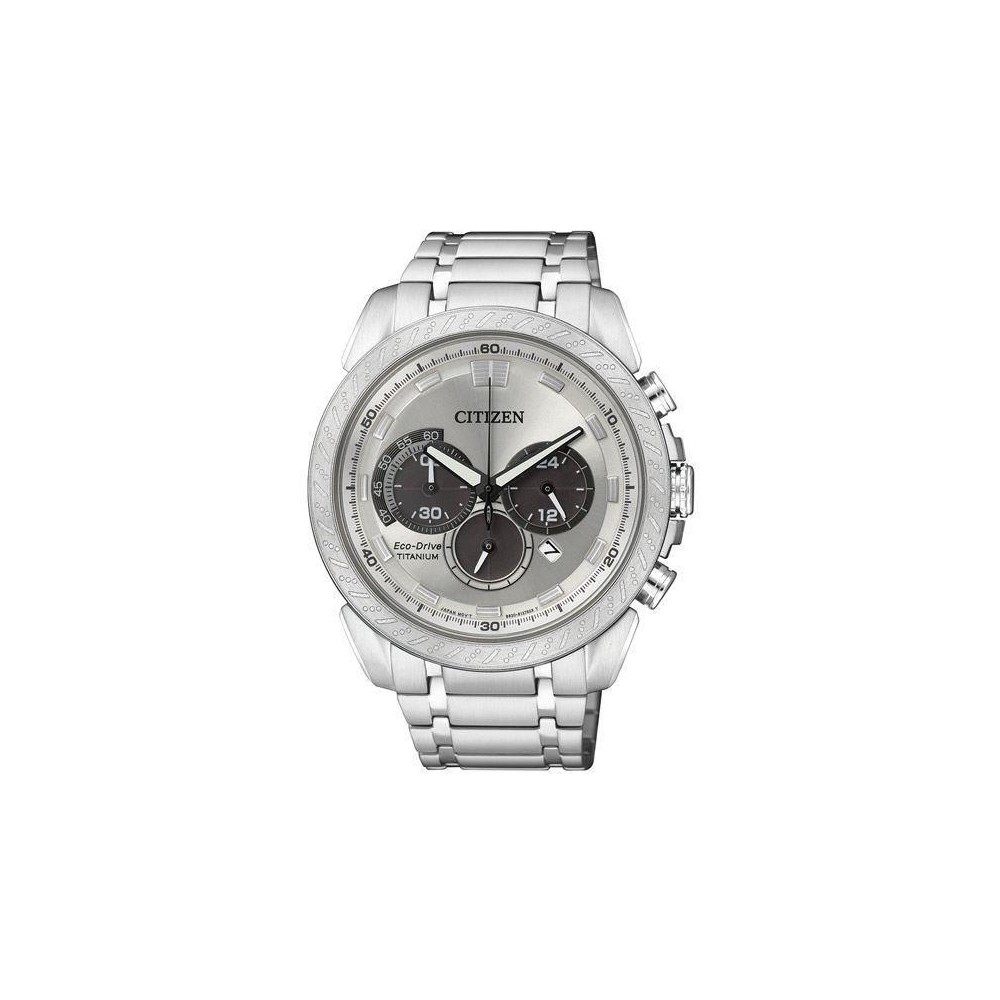 CA4060_50A - Reloj Citizen Super Titanium TI+IP Crono Eco Drive 406. Reserva carga 9 meses